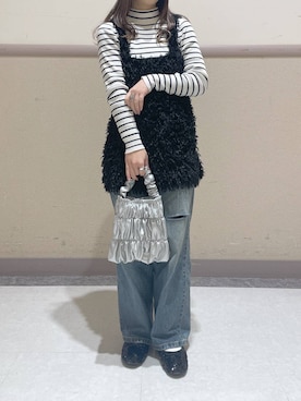 「アイテム（ベスト）」を使った、ゆゆはさん（レディース・153cm・10代）の冬コーディネート