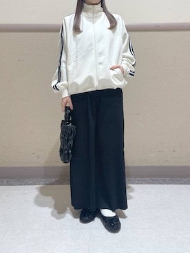 「アイテム（バレエシューズ）」を使った、ゆゆはさん（レディース・153cm・10代）の春コーディネート