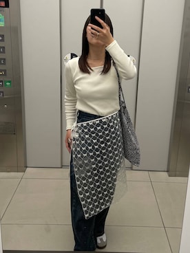 「LOWRYS FARM（ローリーズファーム）のアイテム（ベルト）」を使った、ゆゆはさん（レディース・153cm）の秋コーディネート