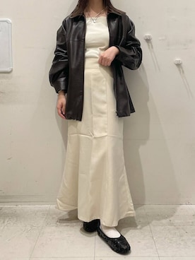 「アイテム（ブルゾン）」を使った、ゆゆはさん（レディース・153cm・20代）の秋コーディネート