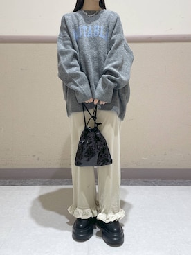 「アイテム（ハンドバッグ）」を使った、ゆゆはさん（レディース・153cm・10代）の冬コーディネート