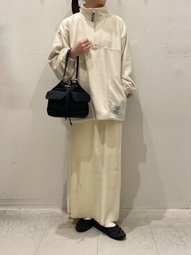 「LOWRYS FARM（ローリーズファーム）のアイテム（バレエシューズ）」を使った、ゆゆはさん（レディース・153cm）の秋コーディネート