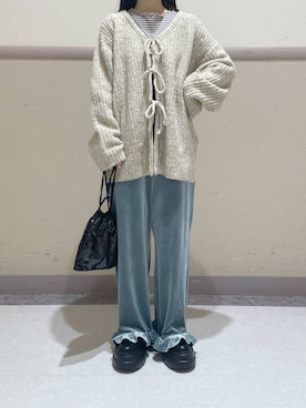 「アイテム（ハンドバッグ）」を使った、ゆゆはさん（レディース・155cm・10代）の冬コーディネート