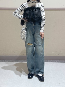 「アイテム（ハンドバッグ）」を使った、ゆゆはさん（レディース・153cm・10代）の冬コーディネート