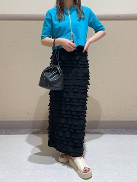 「アイテム（カーディガン/ボレロ）」を使った、ゆゆはさん（レディース・153cm・10代）の春コーディネート