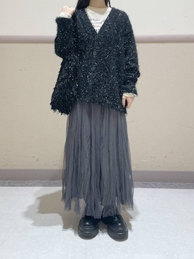 「アイテム（トートバッグ）」を使った、ゆゆはさん（レディース・155cm・10代）の冬コーディネート