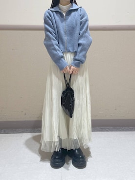 「アイテム（ハンドバッグ）」を使った、ゆゆはさん（レディース・153cm・10代）の冬コーディネート