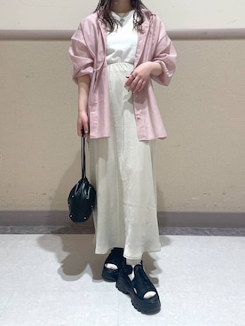 「アイテム（サンダル）」を使った、ゆゆはさん（レディース・153cm・10代）の春コーディネート