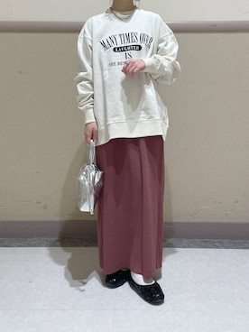 「アイテム（スウェット）」を使った、ゆゆはさん（レディース・153cm・10代）の冬コーディネート