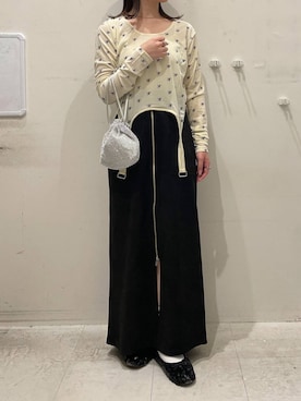 「アイテム（バレエシューズ）」を使った、ゆゆはさん（レディース・153cm）の夏コーディネート