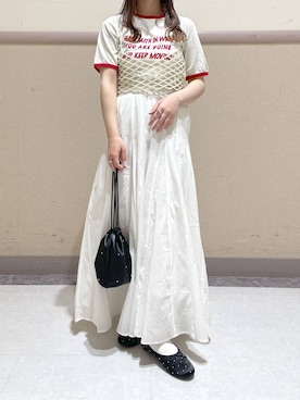 「アイテム（ベスト）」を使った、ゆゆはさん（レディース・153cm・10代）の春コーディネート