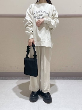 「アイテム（スウェット）」を使った、ゆゆはさん（レディース・153cm・10代）の冬コーディネート
