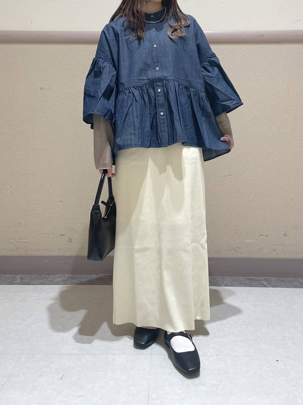 前後着用可能】2WAYシアーラッセルロングスリーブ 191371を使った