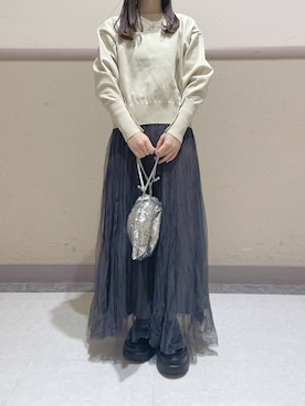「アイテム（ハンドバッグ）」を使った、ゆゆはさん（レディース・153cm・10代）の冬コーディネート