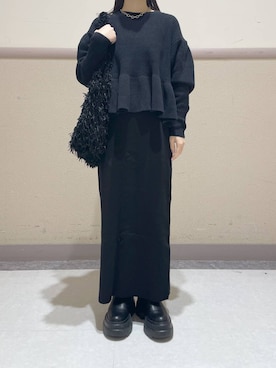 「アイテム（トートバッグ）」を使った、ゆゆはさん（レディース・153cm・10代）の冬コーディネート
