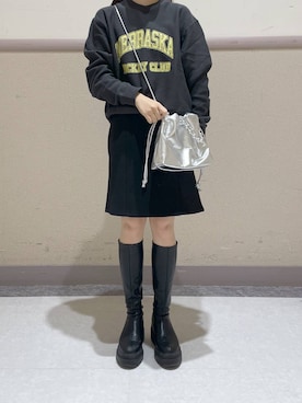 「アイテム（スウェット）」を使った、ゆゆはさん（レディース・155cm・10代）の秋コーディネート