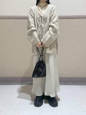 「アイテム（ハンドバッグ）」を使った、ゆゆはさん（レディース・155cm・10代）の冬コーディネート