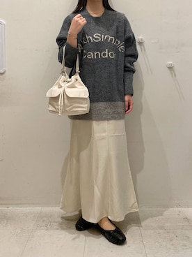 「LOWRYS FARM（ローリーズファーム）のアイテム（バレエシューズ）」を使った、ゆゆはさん（レディース・153cm）の秋コーディネート