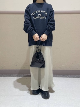 「アイテム（ハンドバッグ）」を使った、ゆゆはさん（レディース・153cm・10代）の冬コーディネート