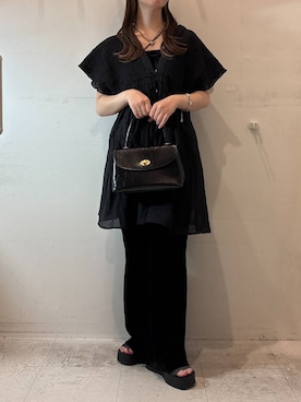 「アイテム（ボストンバッグ）」を使った、ゆゆはさん（レディース・153cm・20代）の夏コーディネート