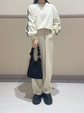 「アイテム（スウェット）」を使った、ゆゆはさん（レディース・153cm・10代）の冬コーディネート