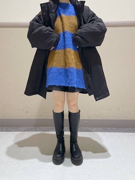 「アイテム（ダウンジャケット/コート）」を使った、ゆゆはさん（レディース・155cm・10代）の秋コーディネート