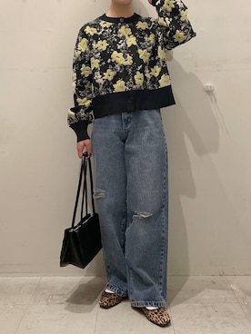 「アイテム（バレエシューズ）」を使った、ゆゆはさん（レディース・153cm）の冬コーディネート