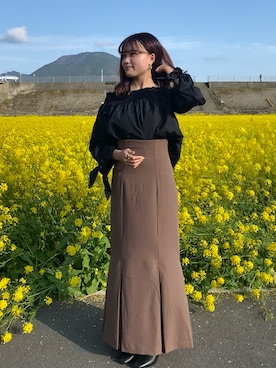 「アイテム（ピアス（両耳用））」を使った、yuukaさん（レディース・155cm・20代）の春コーディネート