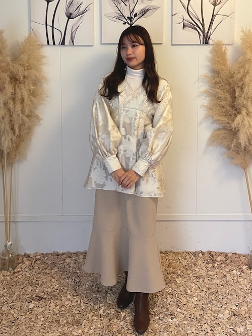 acka jacquard mini dress ジャガードミニドレス acka jacquard mini dress