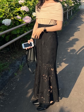 「AMBIENT（アンビエント）のアイテム」を使った、yuukaさん（レディース・155cm）の夏コーディネート