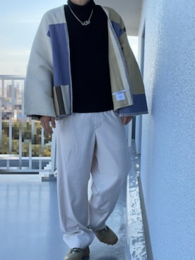 「kudos（クードス）のアイテム」を使った、やまたいさん（メンズ・173cm）の秋コーディネート