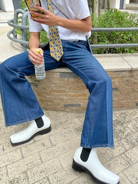 「Yves Saint Laurent（イヴサンローラン）のアイテム（フォーマルスーツ/小物）」を使った、こんたくさん（メンズ・179cm）の秋コーディネート