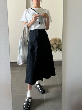 「くつした」｜ YUKIさん（レディース・170cm）の夏コーディネート