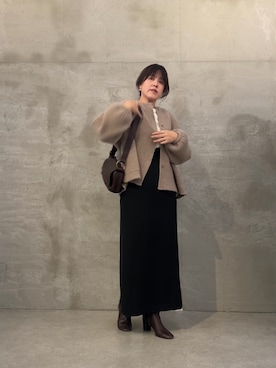 「アイテム（ブルゾン）」を使った、sudohさん（レディース・160cm）の秋コーディネート