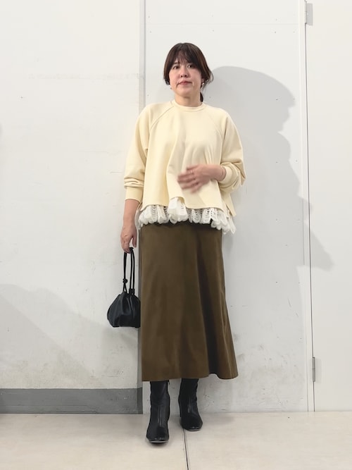 【新品】ビアズリー　バックテールスカート　0サイズ　カーキ Amazon.co.jp: [BEARDSLEY] [ビアズリー] バックテールスカート