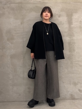 「アイテム（その他アウター）」を使った、sudohさん（レディース・160cm）の秋コーディネート