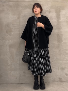 「アイテム（その他アウター）」を使った、sudohさん（レディース・160cm）の秋コーディネート