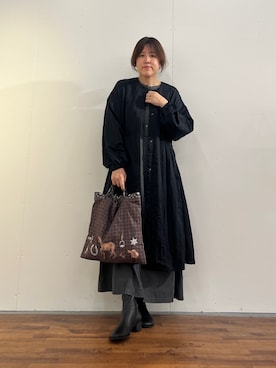 「アイテム（その他アウター）」を使った、sudohさん（レディース・160cm）の秋コーディネート