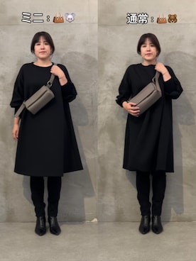「アイテム（ボディバッグ/ウエストポーチ）」を使った、sudohさん（レディース・160cm）の秋コーディネート