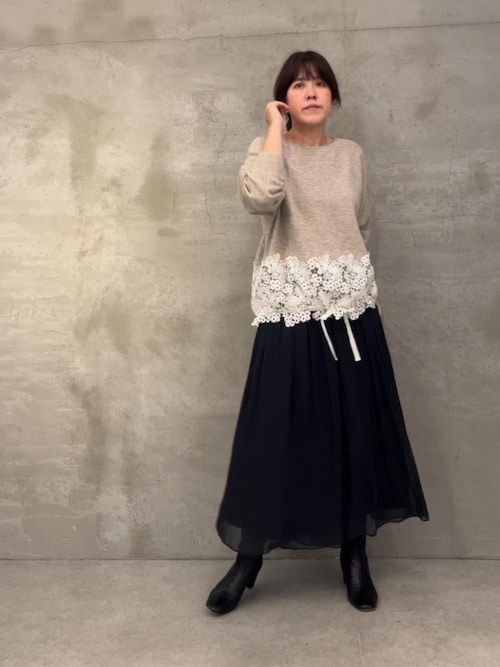 ビアズリー シワシフォンギャザーパンツドット シワシフォンギャザーパンツ | BEARDSLEY(ビアズリー)レディース