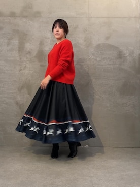 「アイテム（ニット/セーター）」を使った、sudohさん（レディース・160cm）の夏コーディネート