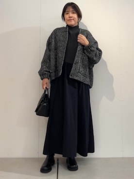 「アイテム（ピアス（両耳用））」を使った、sudohさん（レディース・160cm）の秋コーディネート