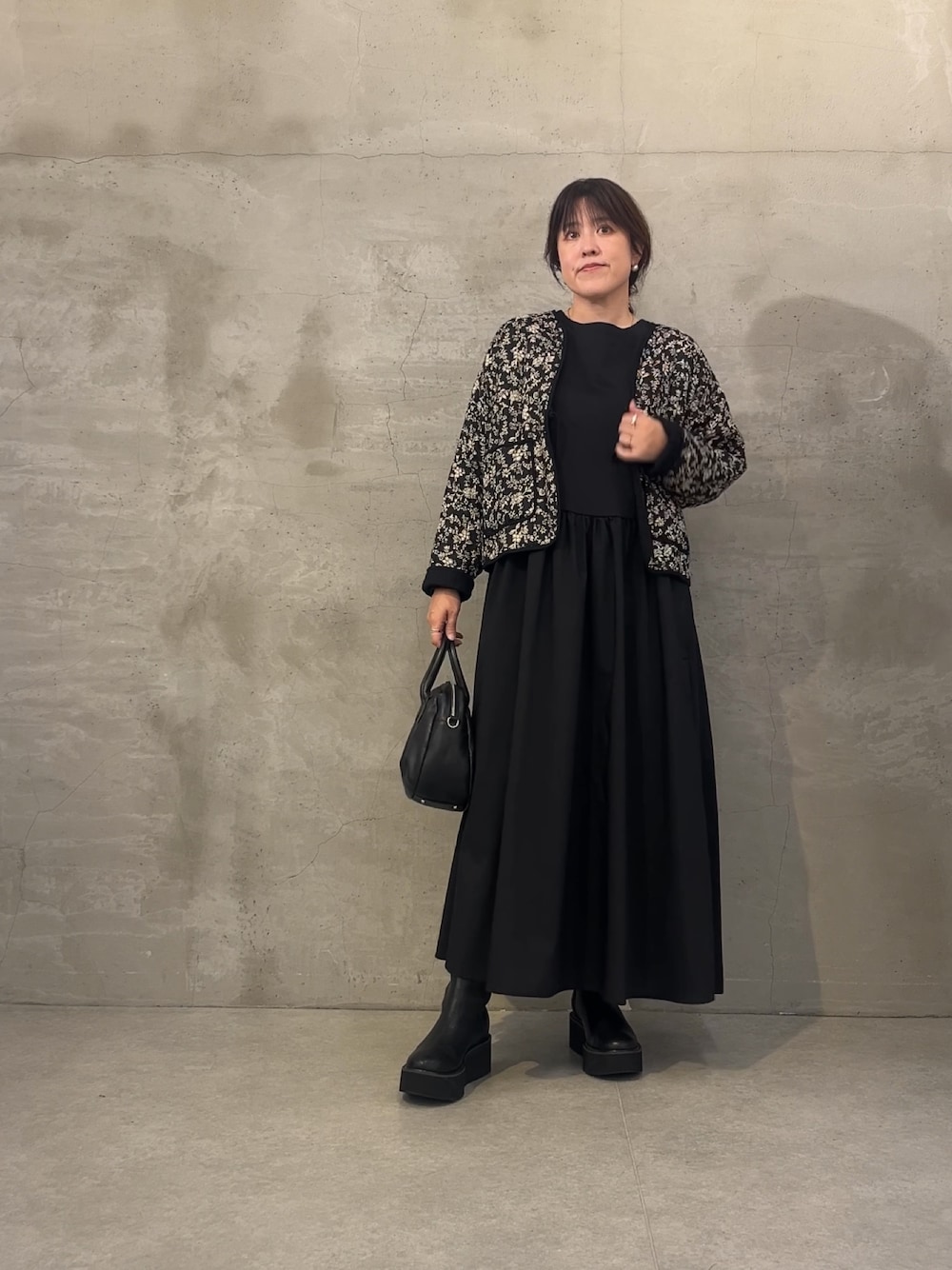 BEARDSLEY / 31900円　ドッキングボリュームワンピース BEARDSLEY（ビアズリー） ワンピース ドッキングボリュームワンピース