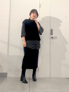 「BEARDSLEY（ビアズリー）のアイテム」を使った、sudohさん（レディース・160cm）の冬コーディネート