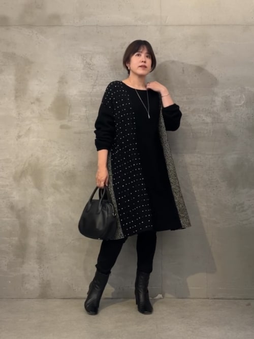 前後パッチワークミディワンピース（ワンピース）｜BEARDSLEY