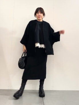 「裾レース」｜sudohさん（レディース・160cm）の秋コーディネート