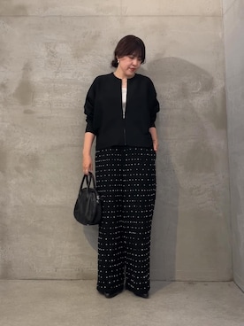 「アイテム（ブラック系）」を使った、sudohさん（レディース・160cm）の冬コーディネート