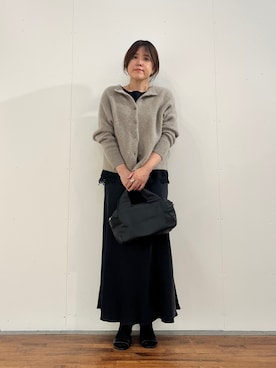 「BEARDSLEY（ビアズリー）の裾レースフレンチカットソー（Tシャツ/カットソー、ブラック系）」を使った、sudohさん（レディース・160cm）の夏コーディネート