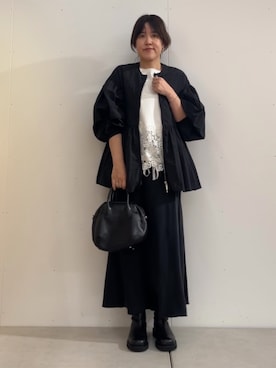 「アイテム（ジャケット/アウター）」を使った、sudohさん（レディース・160cm）の秋コーディネート