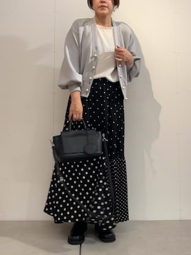 「アイテム（ピアス（両耳用））」を使った、sudohさん（レディース・160cm）の秋コーディネート